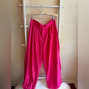 Hot pink trouser pants